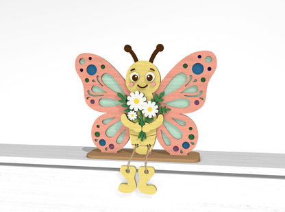 Summer Shelf Sitter SVG Bundle for Glowforge, xTool, or LightBurn