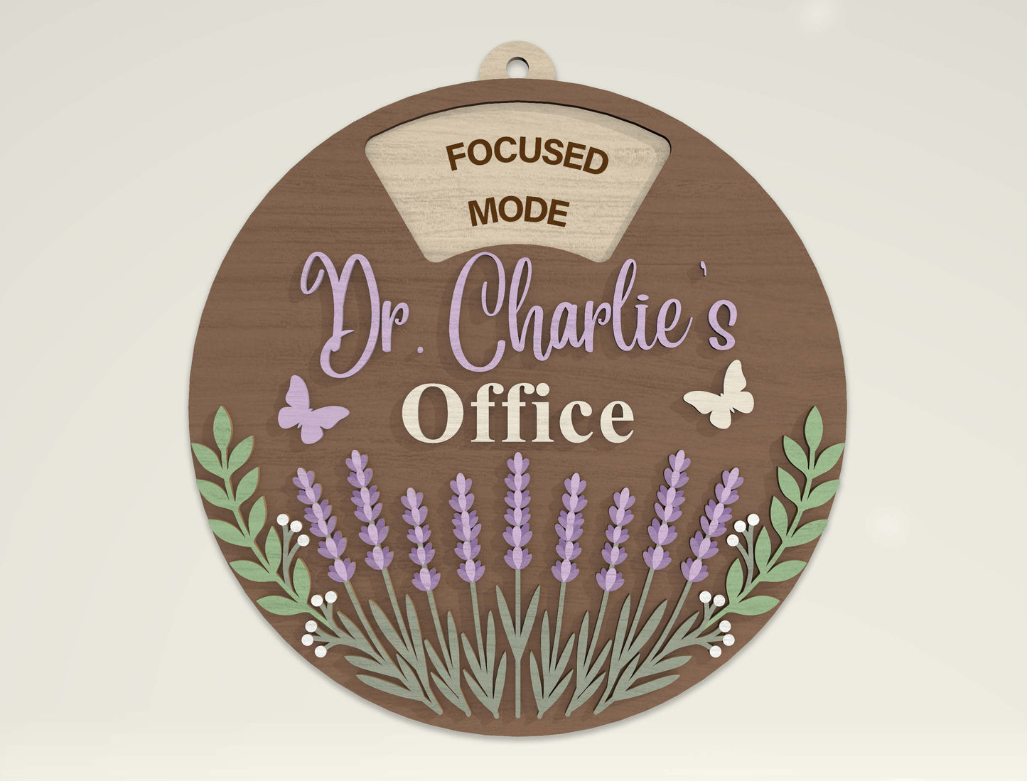 Personalized Office Door Sign SVG Bundle for Glowforge and LightBurn