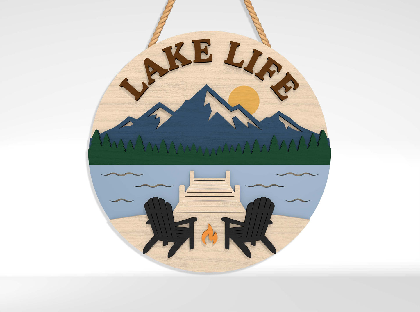 Lake Life Welcome Sign SVG Bundle with 10 Designs for Glowforge