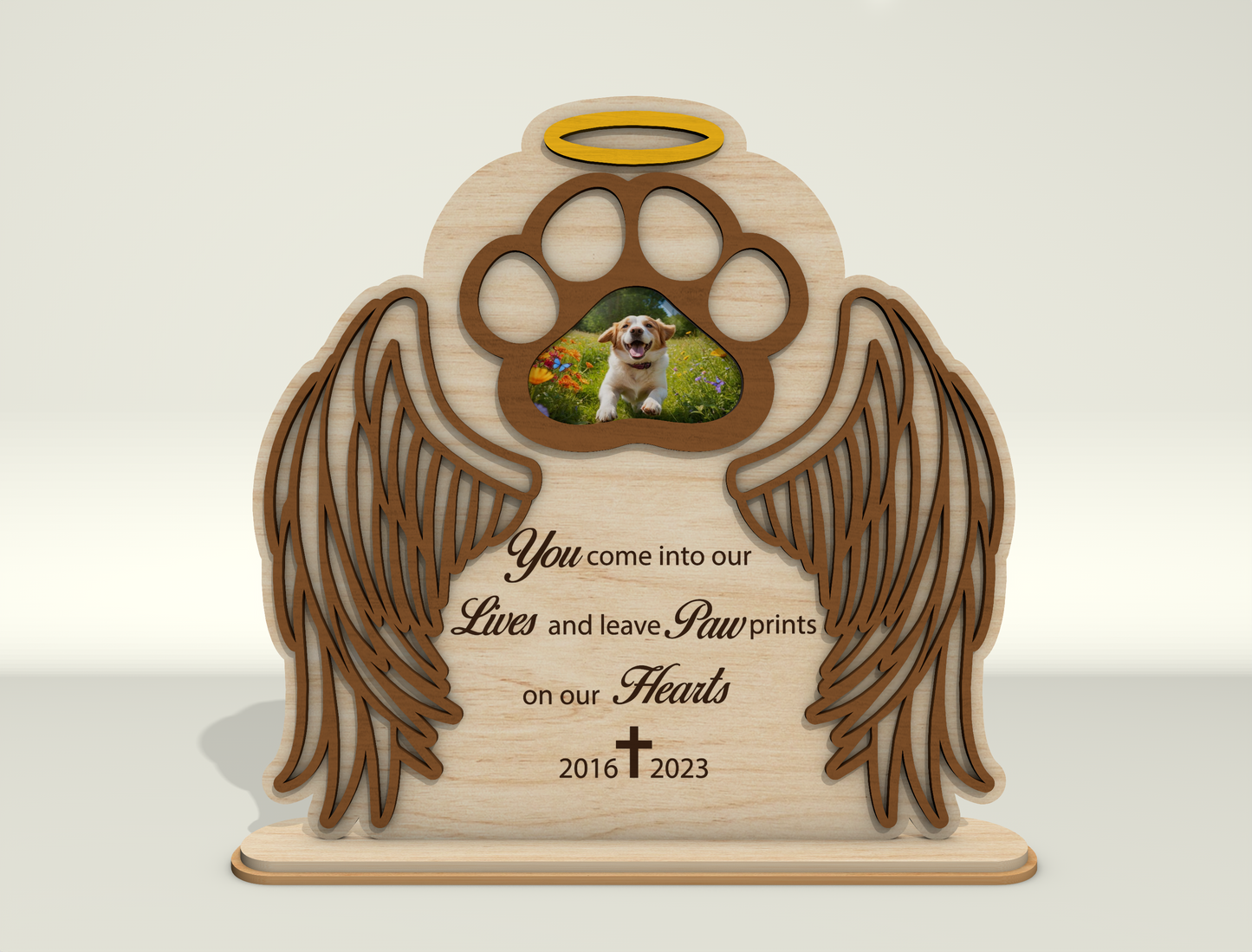 Dog Memorial Photo Frame SVG Bundle for Glowforge and LightBurn Users