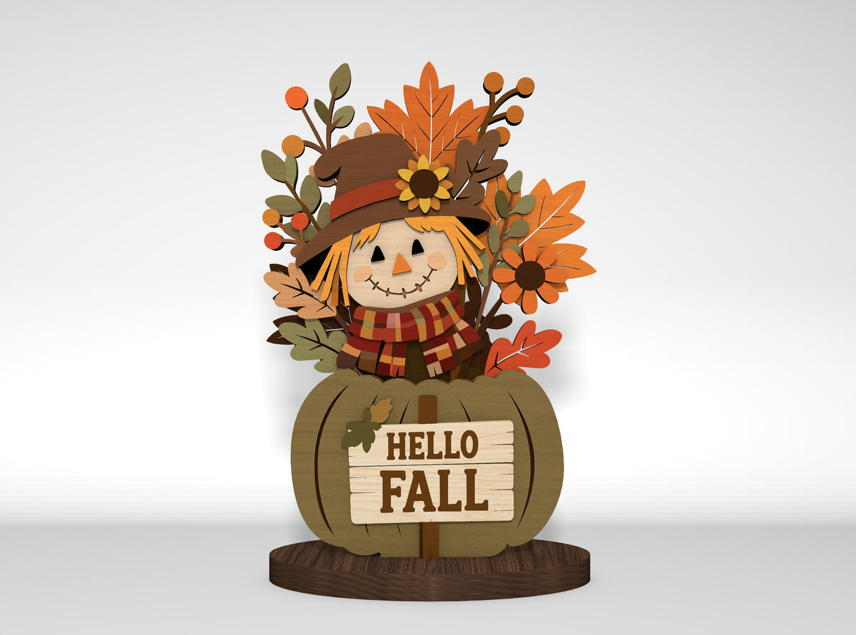 Fall Flower Vase SVG Bundle Glowforge xTool LightBurn