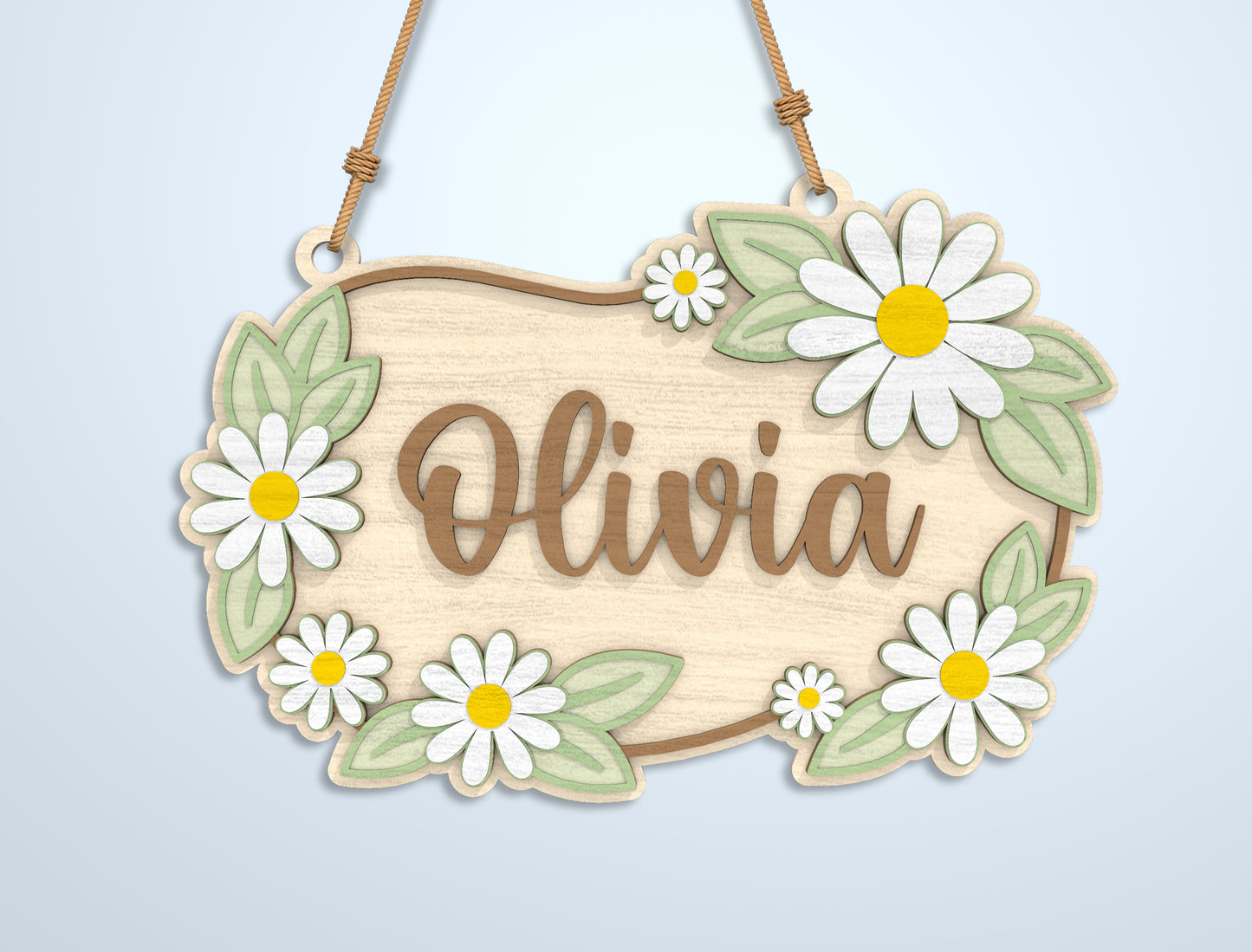 Kids Name Sign SVG Bundle File for Glowforge and xTool