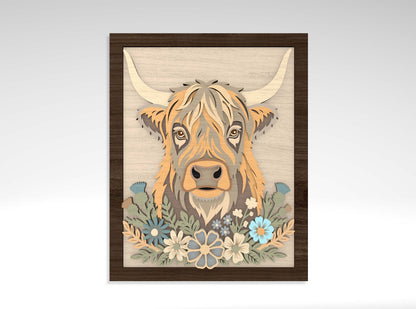 Farm Animal Wall Art SVG Bundle for Glowforge and LightBurn