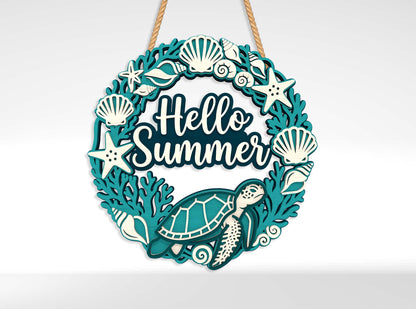Beach Welcome Sign SVG Bundle with 10 Designs for xTool and Glowforge