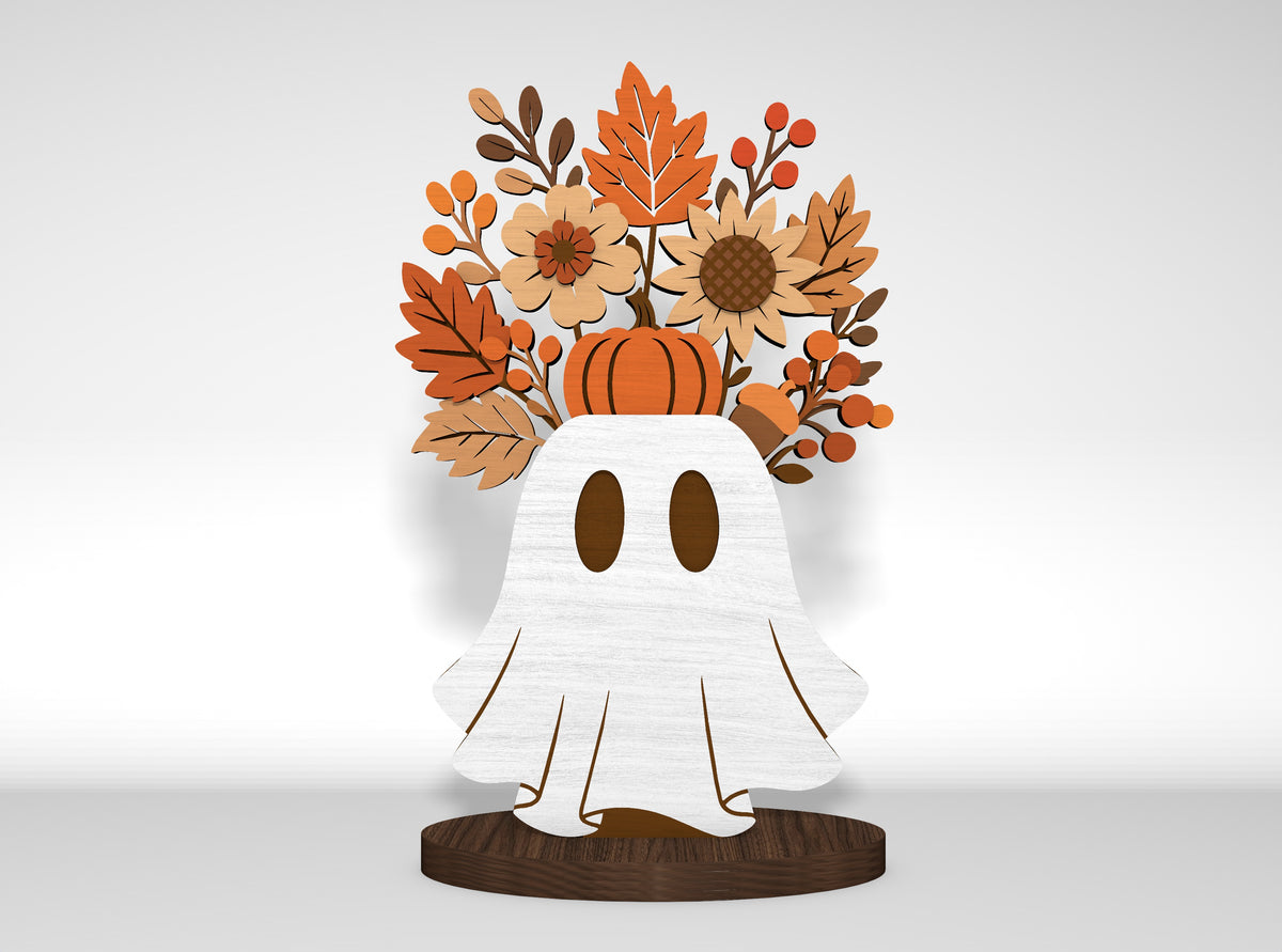 Fall Flower Vase SVG Bundle Glowforge xTool LightBurn