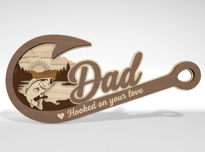 Father’s Day Tabletop Sign SVG Bundle for Glowforge and xTool