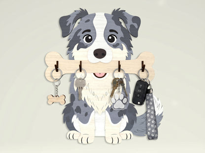 Personalized Dog Key Holder SVG Bundle for Glowforge and LightBurn