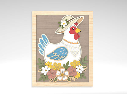 Farm Animal Wall Art SVG Bundle for Glowforge and LightBurn
