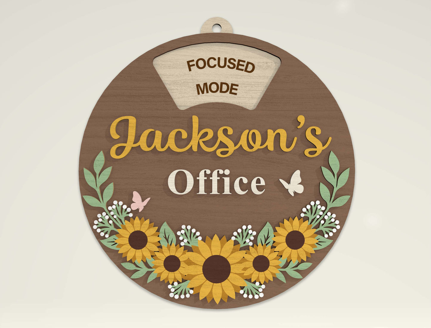 Personalized Office Door Sign SVG Bundle for Glowforge and LightBurn