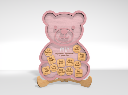 Baby Milestone Memory Bank SVG Laser Cut File for Glowforge