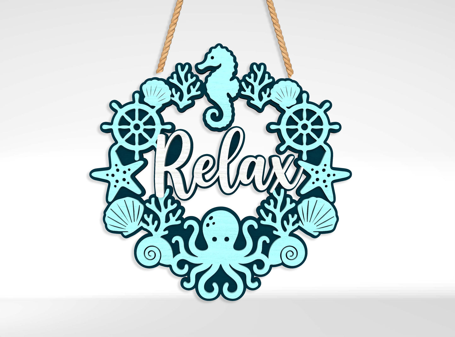 Beach Welcome Sign SVG Bundle with 10 Designs for xTool and Glowforge