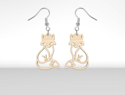 Wooden Animal Earrings SVG Bundle for xTool and Glowforge