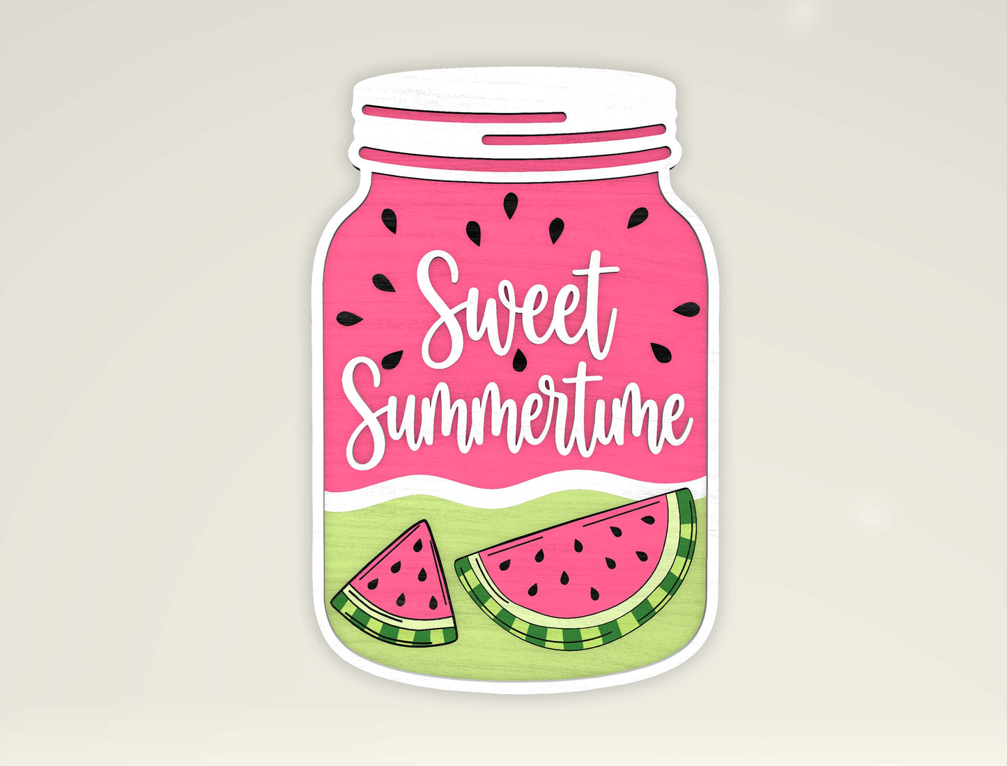Summer Mason Jar Sign SVG Bundle for Glowforge and LightBurn