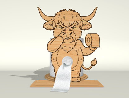 Toilet Paper Holder SVG Bundle for Glowforge and xTool
