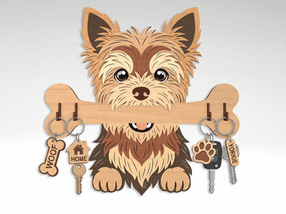 Dog Breed Key Holder SVG Bundle for Glowforge and LightBurn