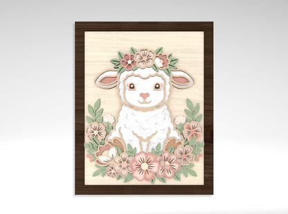 Farm Animal Wall Art SVG Bundle for Glowforge and LightBurn