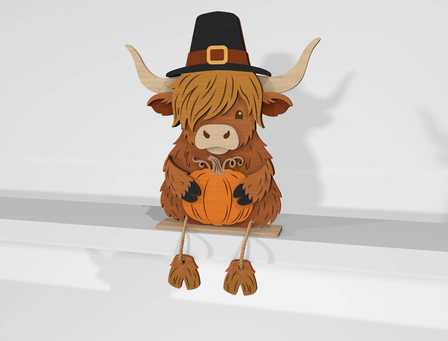 Thanksgiving Fall Shelf Sitter SVG Bundle for Glowforge xTool LightBurn 10 Designs