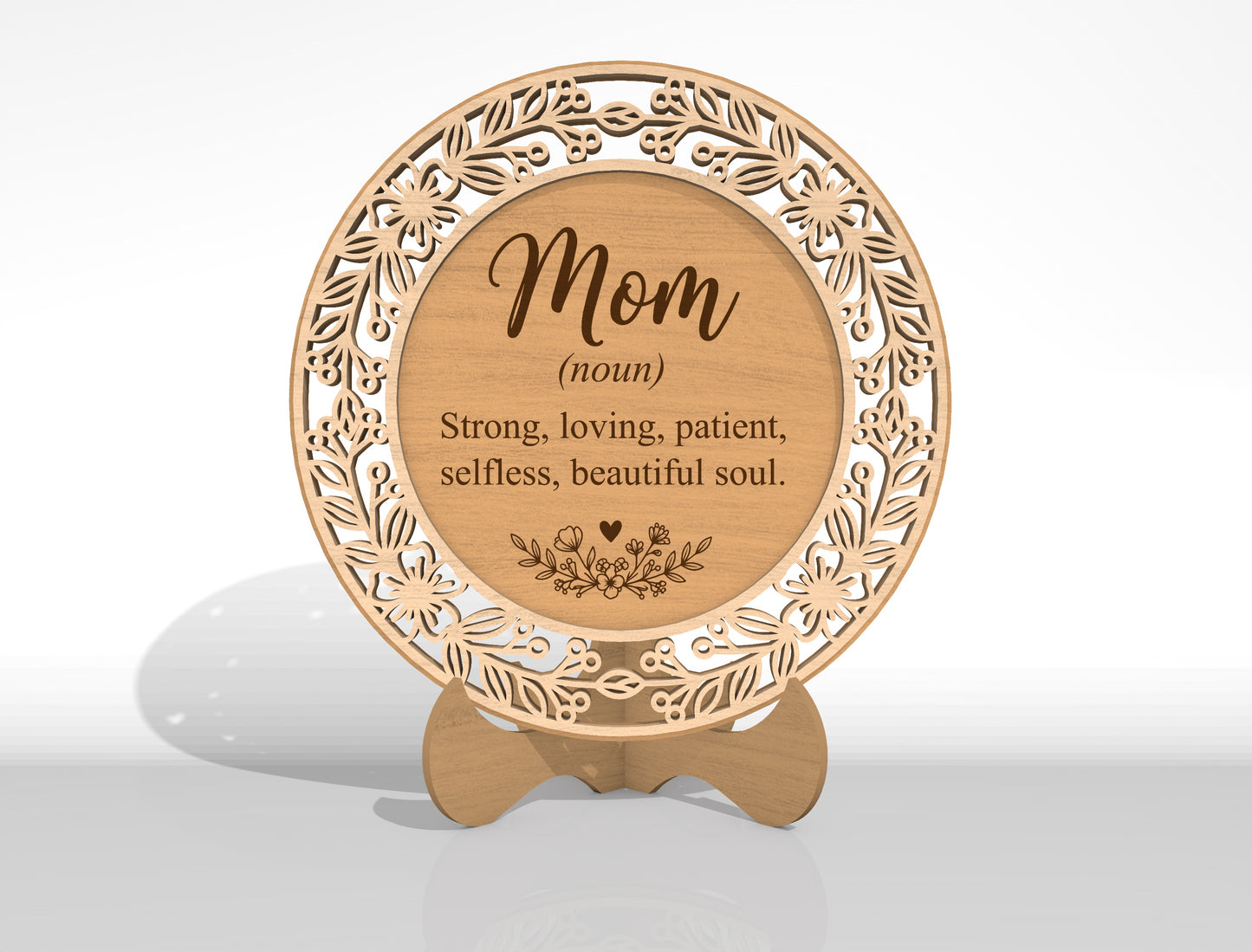 Mother Plaque SVG Bundle Laser Cut File for Glowforge and LightBurn