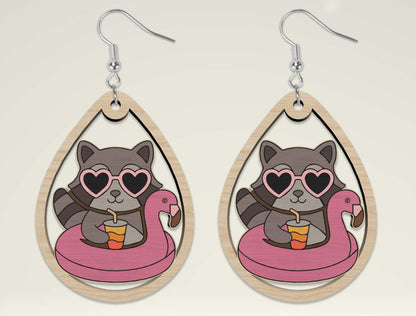 Summer Animal Earring SVG Bundle Laser Cut File for Glowforge and xTool