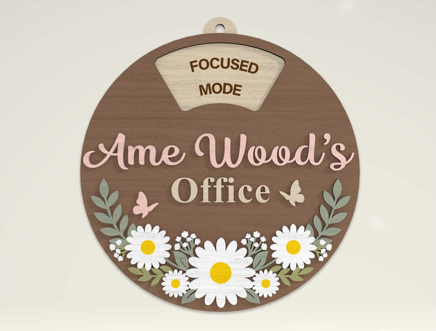 Personalized Office Door Sign SVG Bundle for Glowforge and LightBurn