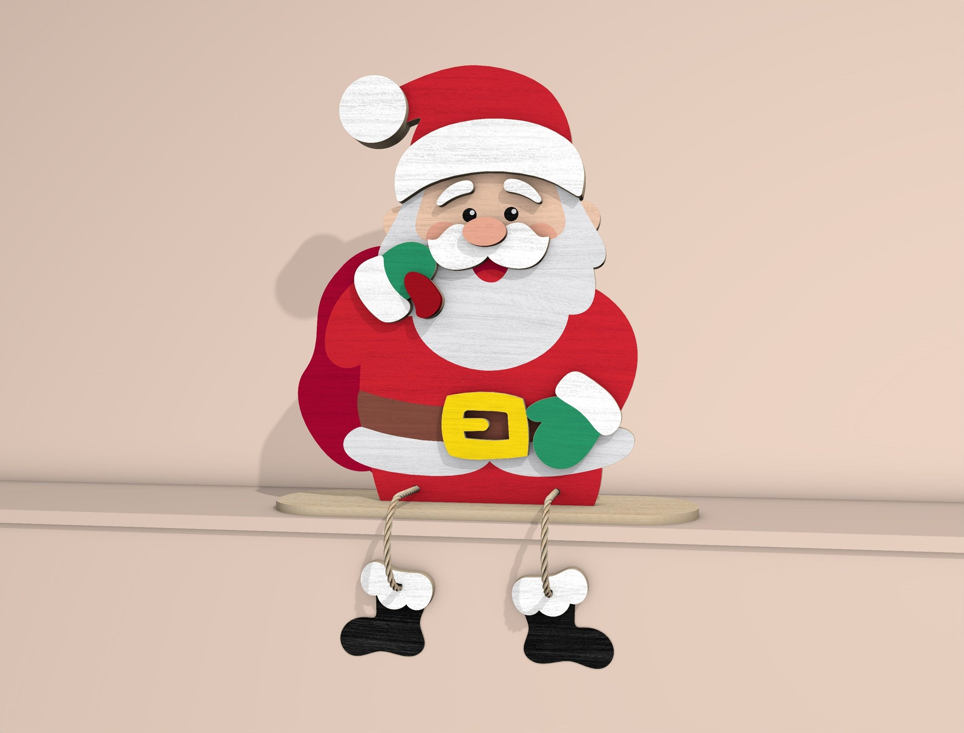 Christmas Character Shelf Sitter Laser Cut File | Ready to Cut | Glowforge, xTool, LightBurn, etc. My Store