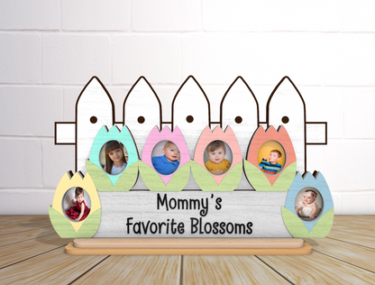 Mom Flower Photo Frame SVG Mommy's Blossoms for Glowforge and xTool