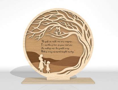 Mother's Day Wooden Sign SVG Bundle Mixed Designs for xTool