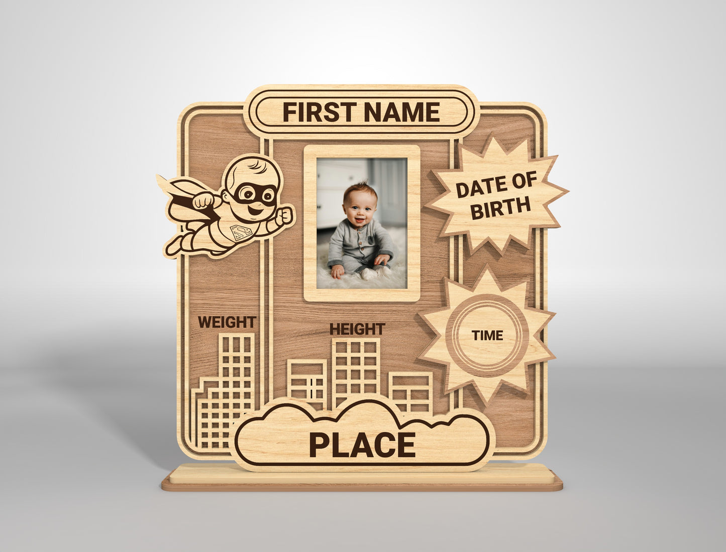 Customized Photo Frame SVG Bundle for Glowforge and xTool