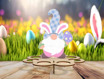 Easter Gnome Egg Holder SVG Spring Egg Display for LightBurn and xTool