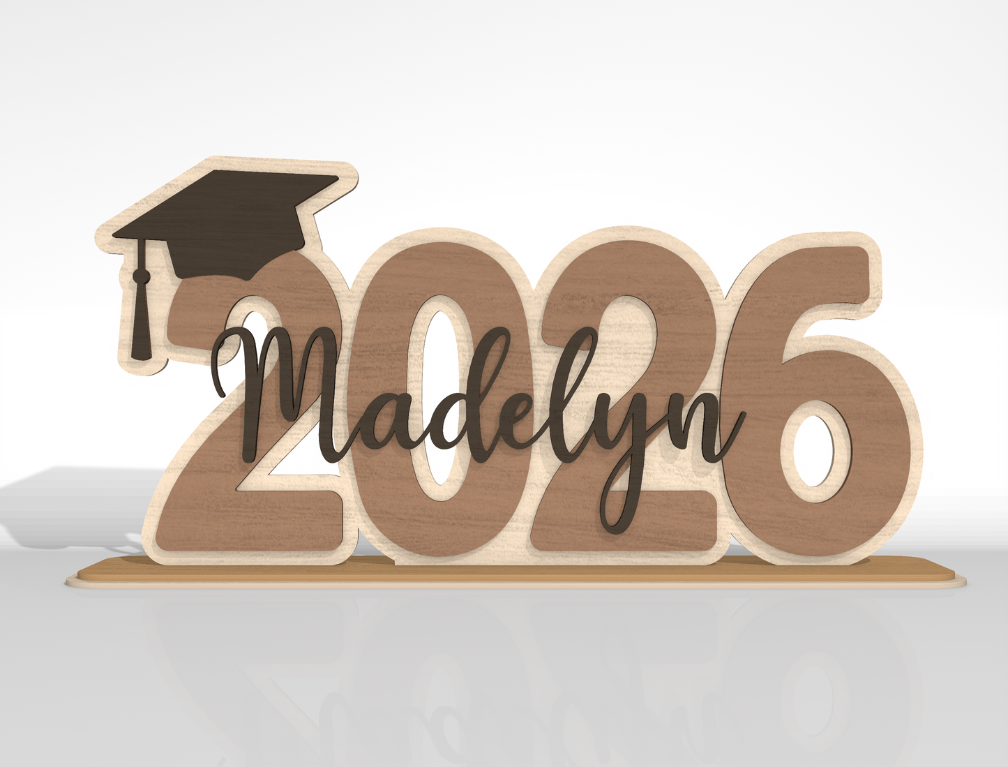 Graduation Congrats Sign SVG Laser Cut File for Glowforge and LightBurn