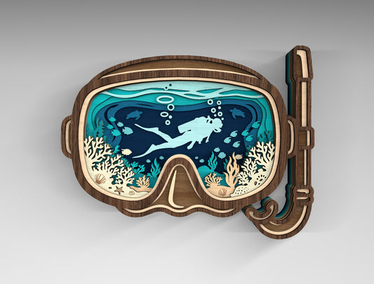 Summer Beach Multilayer SVG Bundle for Glowforge xTool LightBurn 11 Designs