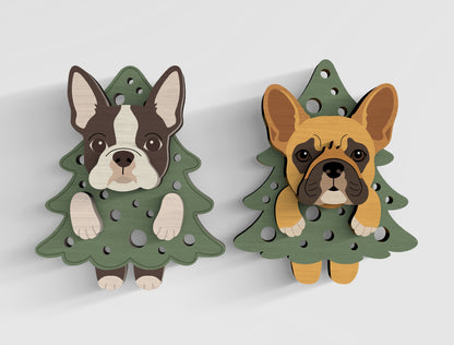 3D Layered Dog Tree Magnet SVG Bundle 21 Designs 12