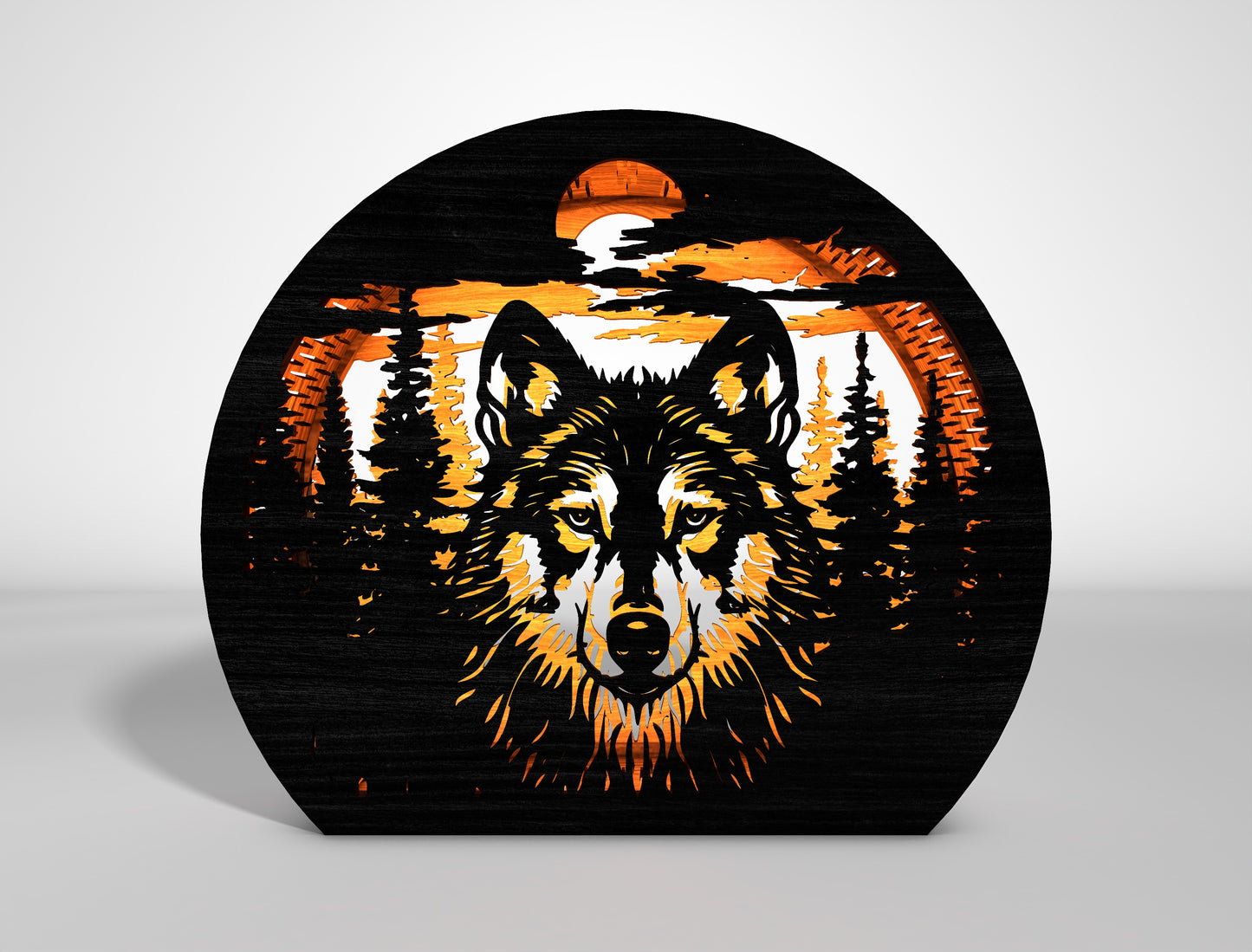 Wildlife Round Lantern SVG Bundle Laser Cut File for Glowforge and LightBurn