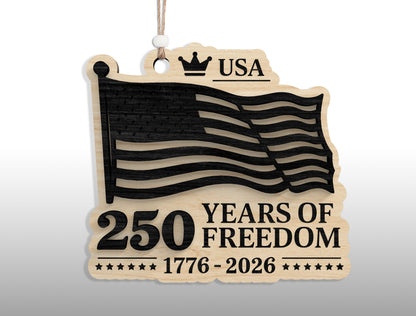 250 Years of America Ornament SVG Bundle for Glowforge