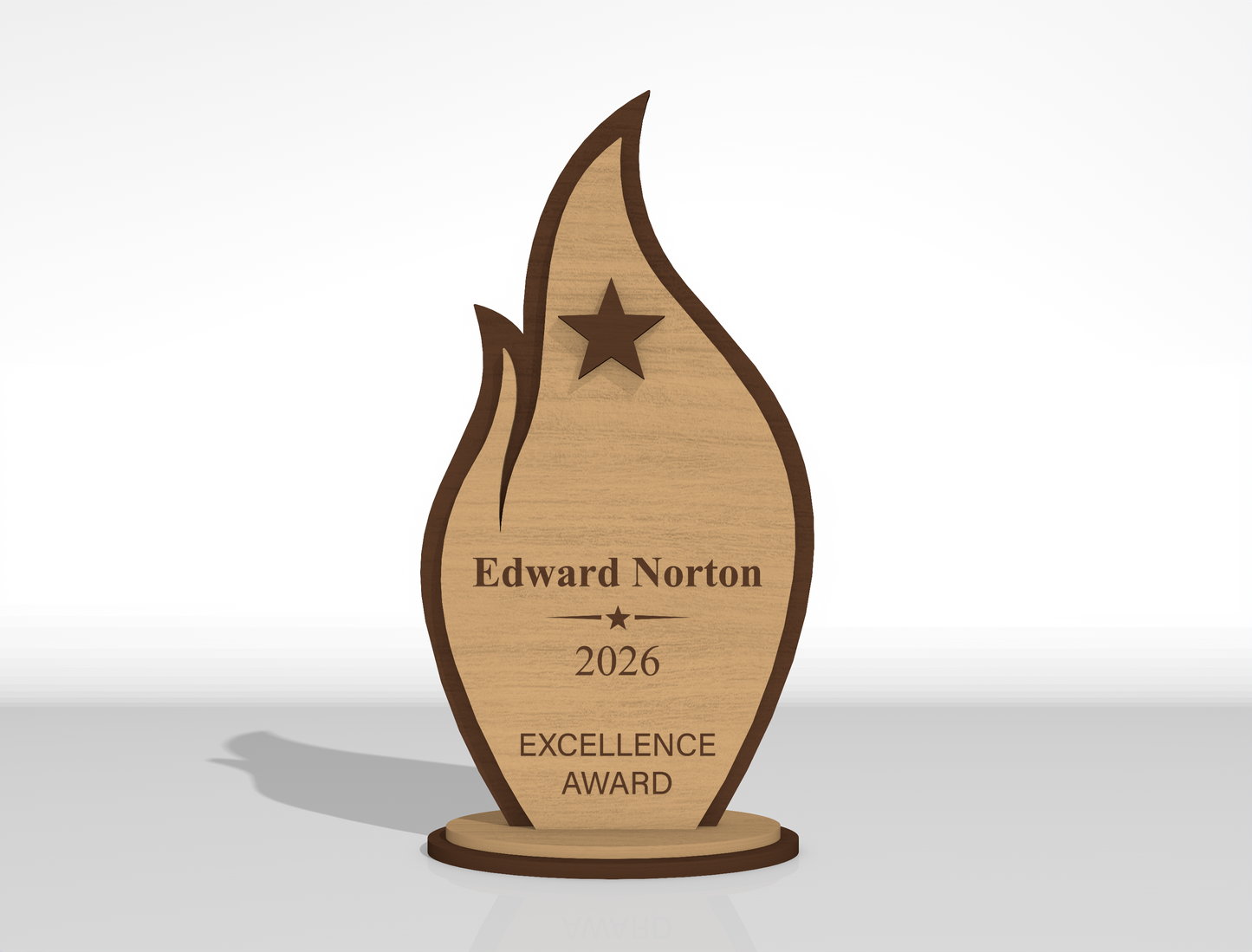 Wooden Award Trophy SVG Bundle 18 Designs for Glowforge xTool LightBurn
