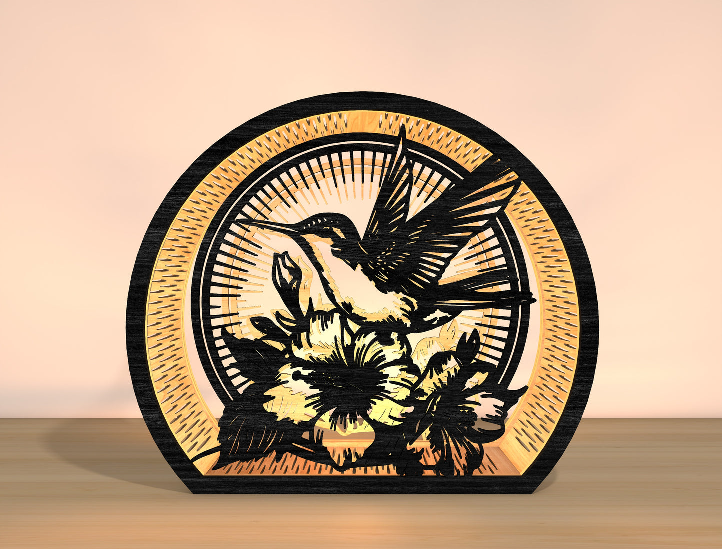 Hummingbird Lantern SVG Bundle for Glowforge xTool Laser Cut File