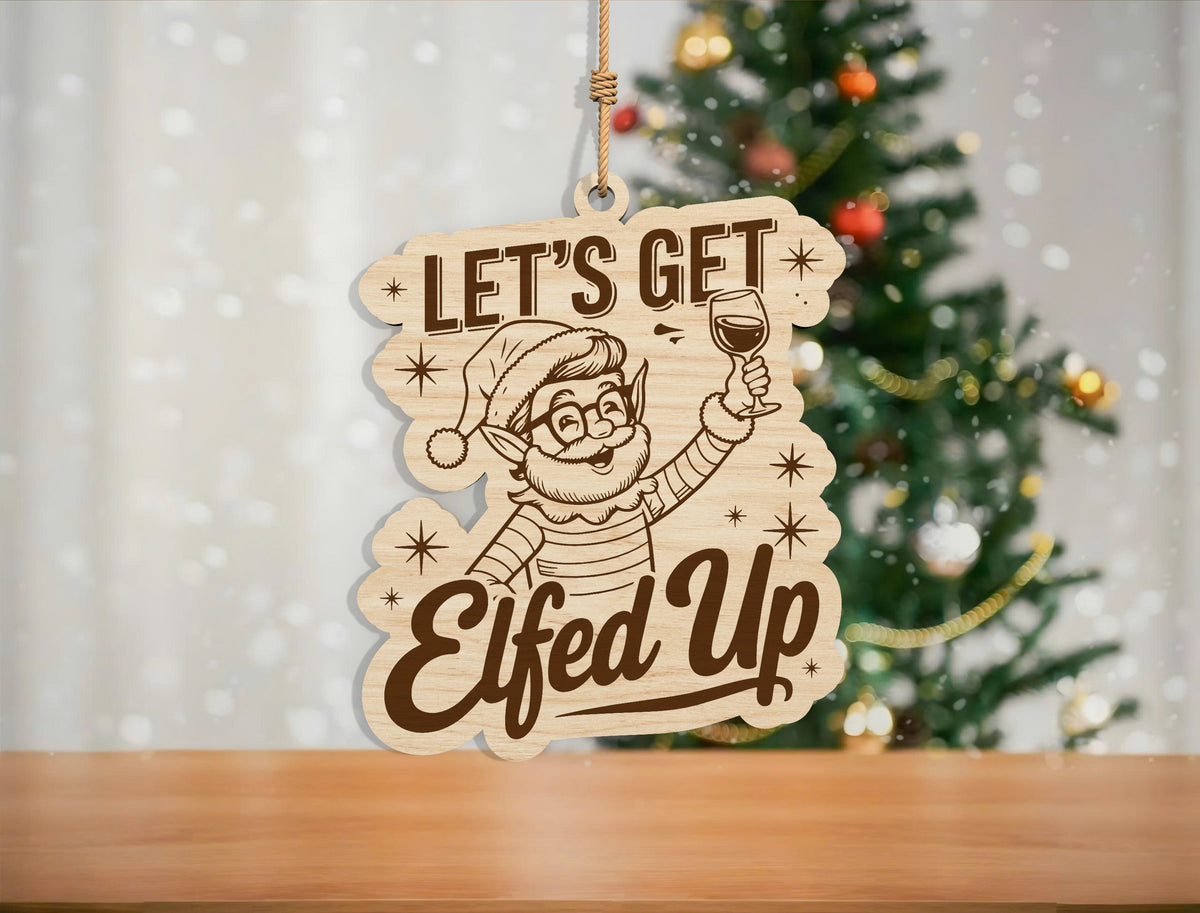 Funny Skeleton Christmas Ornament SVG Bundle Laser Cut Desig 11