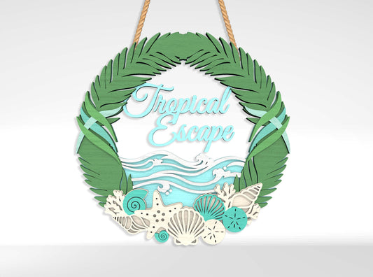 Beach Welcome Sign SVG Bundle with 10 Designs for xTool and Glowforge
