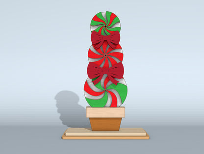 Christmas Stacked Characters Tabletop Decor Laser Cut File | Ready to Cut | Glowforge, xTool, LightBurn, etc.