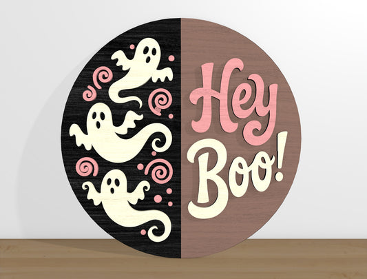 Halloween Door Hanger SVG Bundle Ghost Pumpkin Designs