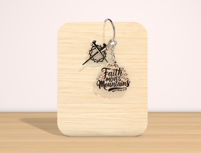 Christian Bible Verse Keychain SVG Inspirational Faith for Glowforge