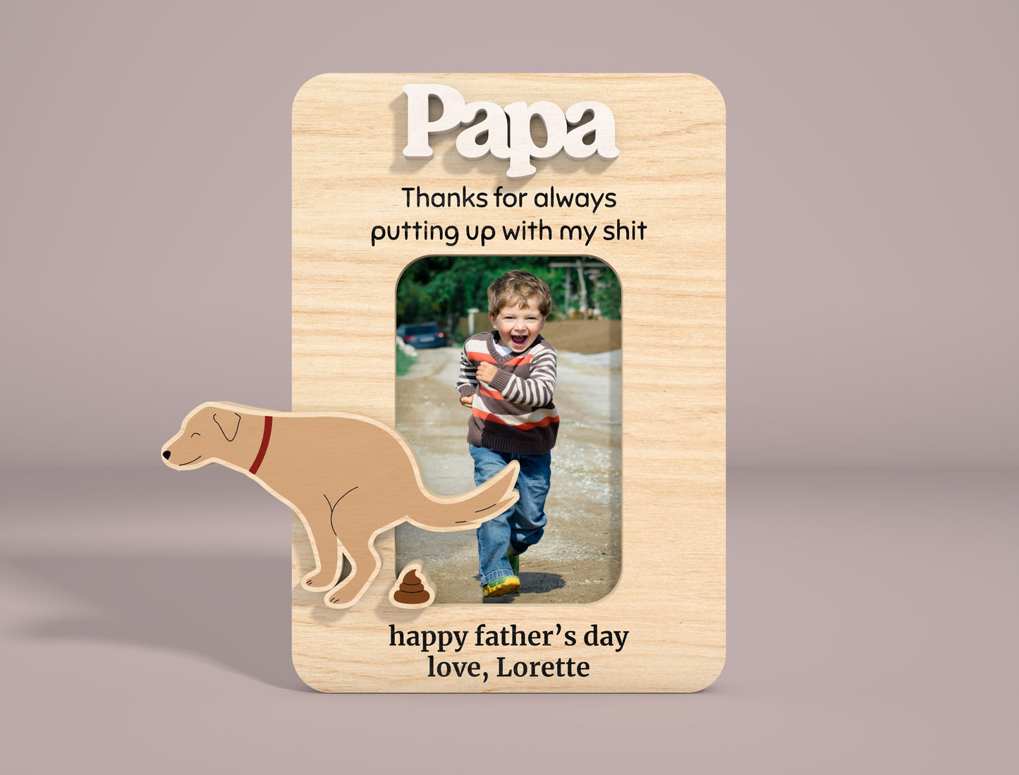 Dad Photo Frame Sign SVG Bundle Laser Cut File for Glowforge and xTool