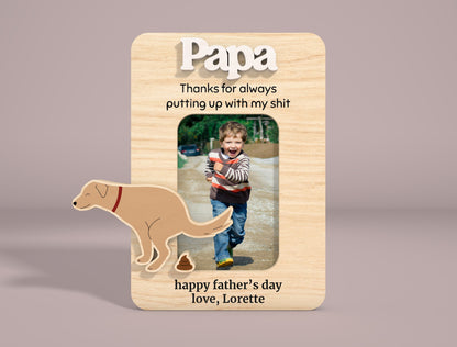 Dad Photo Frame Sign SVG Bundle Laser Cut File for Glowforge and xTool