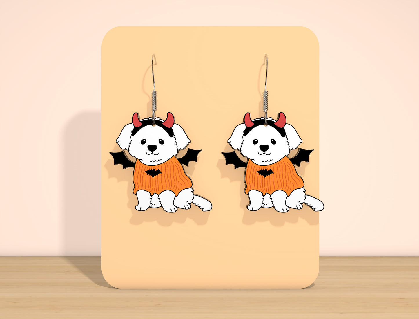 Halloween Dog Earrings SVG Bundle for Glowforge xTool LightBurn 10 Designs