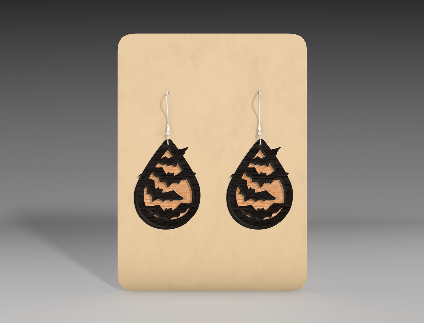 Halloween Teardrop Earrings SVG Bundle 12 Designs for Glowforge xTool LightBurn