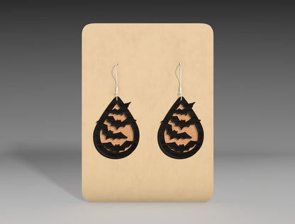 Halloween Teardrop Earrings SVG Bundle 12 Designs for Glowforge xTool LightBurn