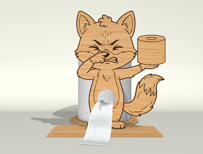 Toilet Paper Holder SVG Bundle for Glowforge and xTool