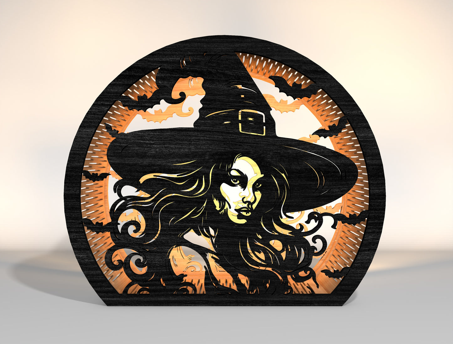 Halloween Witch Lantern SVG Bundle 10 Designs for Glowforge xTool LightBurn