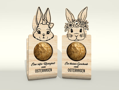 Easter Bunny Chocolate Holder SVG V2 Bundle 25 Designs for LightBurn
