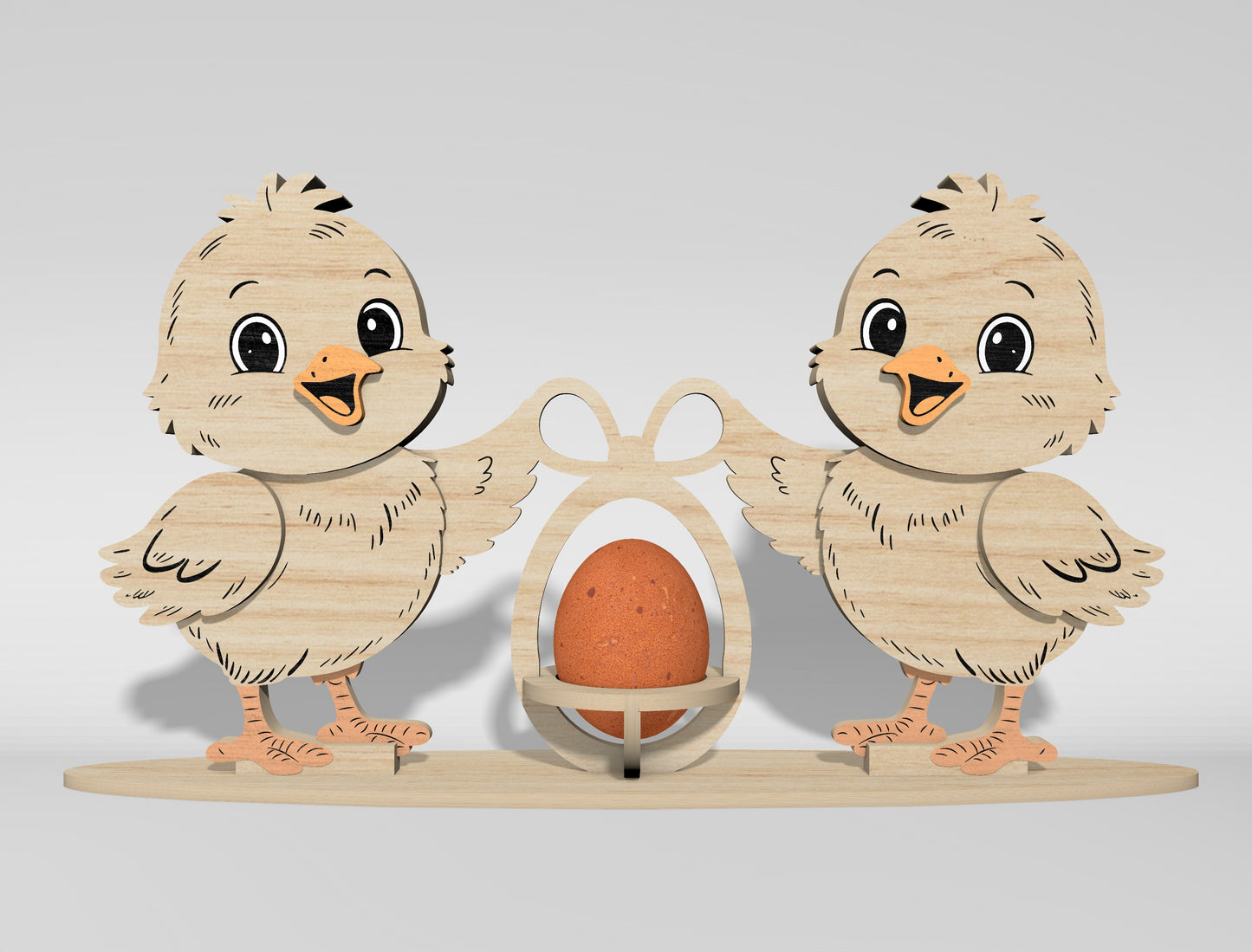 Easter Egg Holder SVG Bundle Bunny Chick 11 Designs for Glowforge and xTool